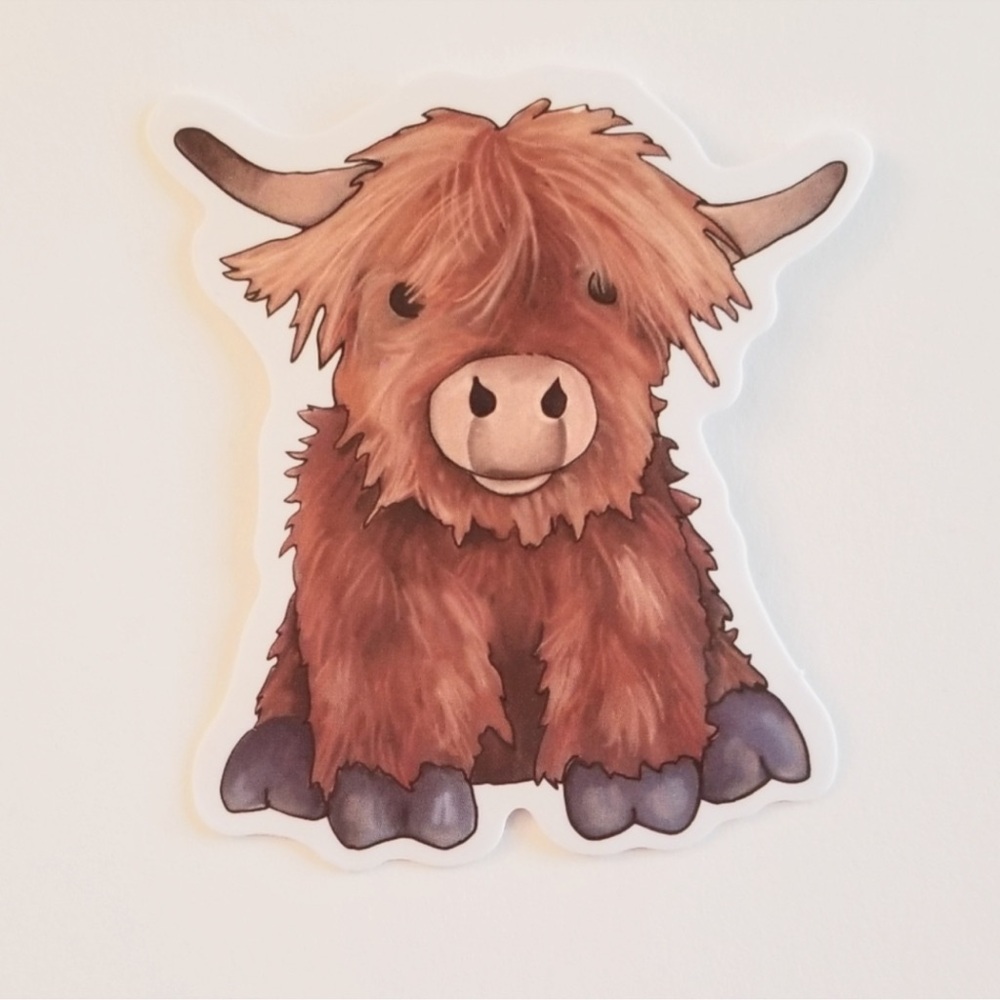 Highland Cow‎ Sticker